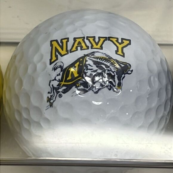 NULA 3-ball Package Golf Ball Gift Set Collegiate Naval Academy NAVY- Vintage - Picture 8 of 9